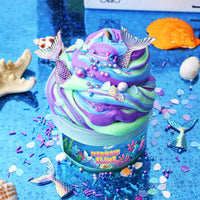 Clear Glitter Slime Kit with Little Turtle Toy for Girls Age 6-14 - Purple Blue - image 2