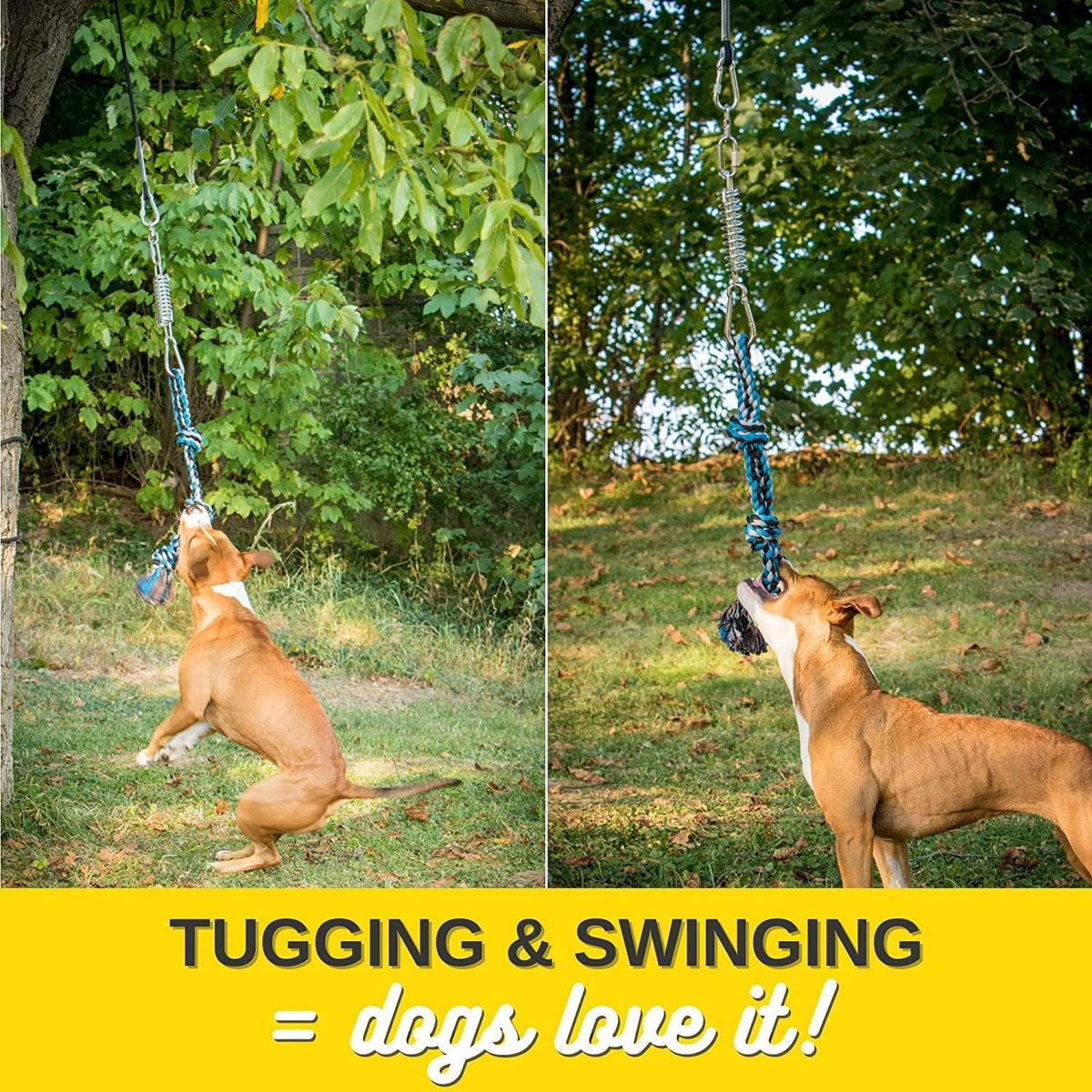 YES4QUALITY Flirt Pole for Dogs - Spring Pole - image 2