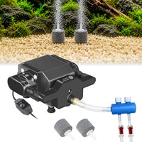 AquaMiracle 6/8/16W Quiet Fish Tank Air Pump 200/317/475GPH - For ≤ 600 Gal Tanks