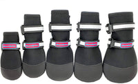 All Weather Neoprene Paw Protector Dog Boots with Reflective Straps - Black / XXL - image 3