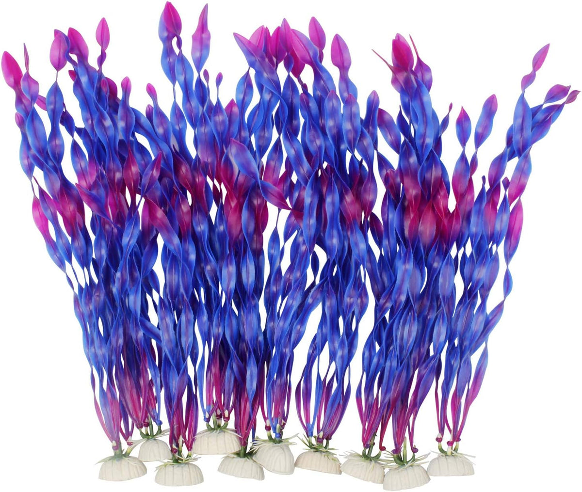 MyLifeUNIT Artificial Seaweed Water Plants for Aquarium - Purple