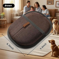 2Pcs Pet Hair Removal Gloves for Dogs and Cats, 2025 Upgraded Electrostatic Magic Hair Remover Glove,Reusable for Couch, Car Seat, Clothing, Carpet, Furniture & Bed Sheets(Brown)