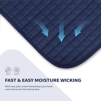 Tackmore Western Saddle Pad Breathable, Shock-Absorbing Saddle Pad