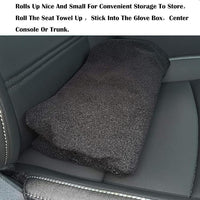 Car Seat Cover Protector Front Seats,for Gym Workout,Running,Swimming,Beach and Hiking,Waterproof Sweat Towel Bucket Seat Covers for Cars SUV Trucks (Black, 2Pcs)