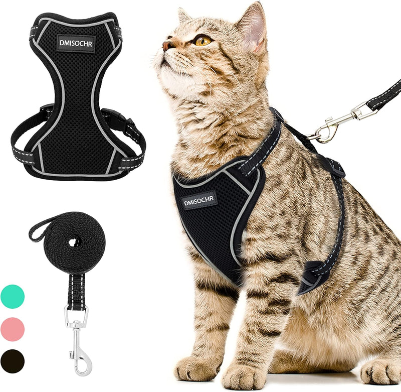 PAWNISAW Escape Proof Cat Harness and Leash Set for Walking