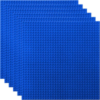 Lekebaby 6 Pack Classic Baseplates 10" x 10" - Blue / 6 Pack