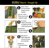 Small Dog Carrier Sling – Olive Green Hands‑Free 2‑in‑1 Sling & Handheld Carrier for Dogs up to 10 lbs, Parachute‑Grade Rip‑Stop Nylon, 4″ Padded Strap, Safety Tether & Pockets
