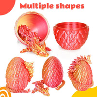 Small Dragon Eggs with Dragon Inside - Orange Red / M (H:5.8 inches) - image 4