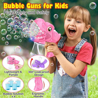 Yunaking Kids Bubble Gun 2 Pack - Pink+purple - image 4
