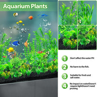 CousDUoBe 12pcs Fish Tank Accessories Aquarium Decorations Green - 30Pack (2inch to 12.3inch) - image 4