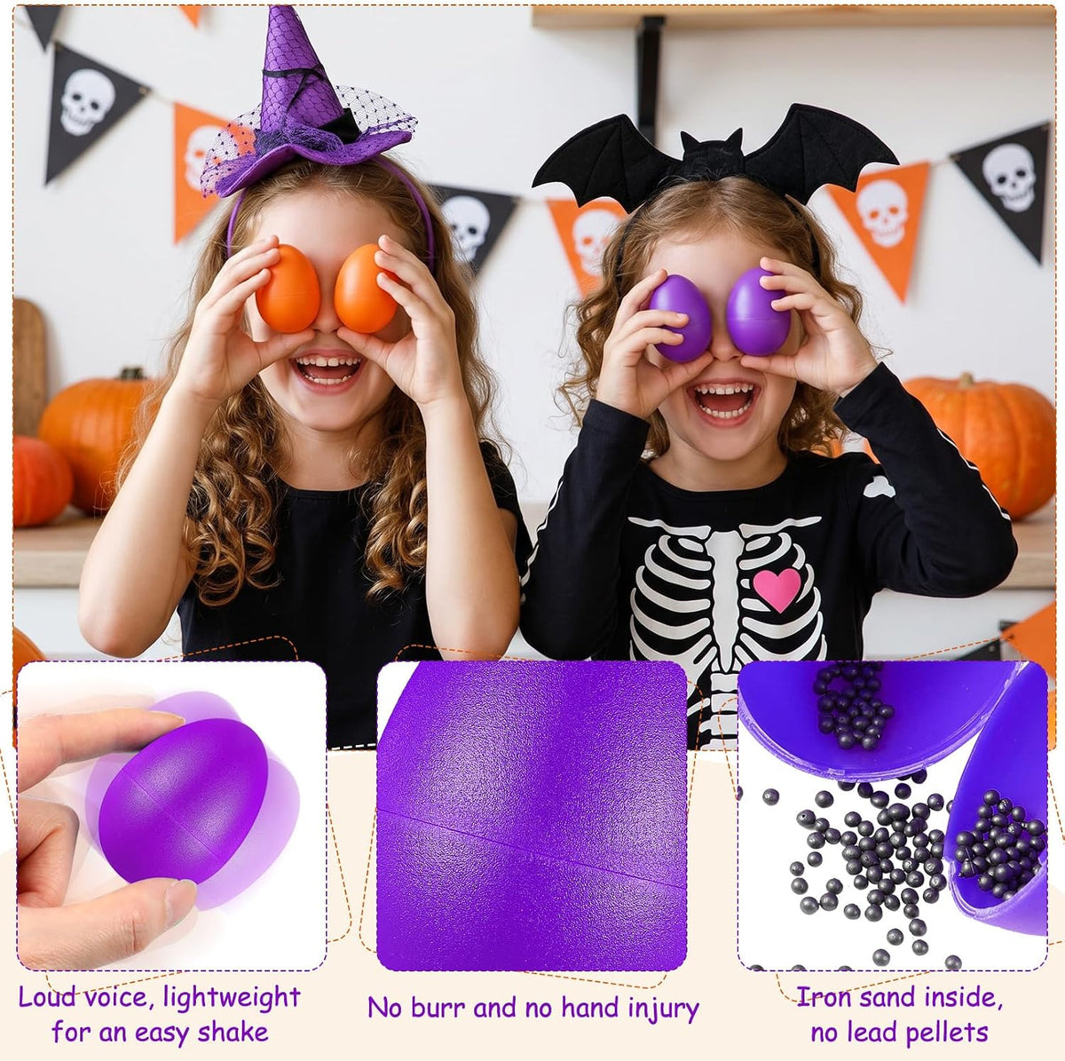 Yeshone 100 plastic egg shakers in 10 bright colors - view 27