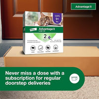 Advantage II Large Cat Vet-Recommended Flea Treatment & Prevention | Cats Over 9 lbs. | 2-Month Supply