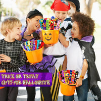 LUYI Halloween slap bracelets bulk pack with ghost, pumpkin, bat and witch designs - view 8