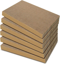 Cat Scratcher, 5 Packs in 1 Cardboard Box Cat Scratching Pad, Large – Essentials for Cats - 6 Packs Refill