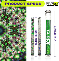 GloFX blue Liquid X kaleidoscope tube with blue and white glitter Vision Wands - view 11