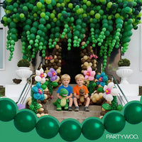 PartyWoo 100 white 6 inch linking balloons for garlands and arches - view 27