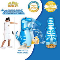 Inflatable Dudes kids punching bag bop bag, 47 inch, with sand-filled base in a ninja design - view 33
