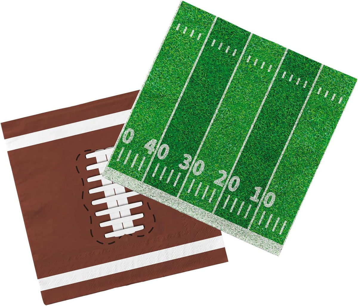 80 Pcs Football Birthday Party Supplies Disposable Paper Cocktail