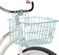 Retrospec Apollo-Lite Lift-Off Bike Basket - Detachable Steel Handlebar Basket with Carrying Handle for Commuting, Shopping & Beach Trips - 14.5in x 9.5in Weather-Resistant Biking Gear