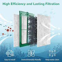 Aquarium Filter Cartridge Compatible with Whisper Bio-Bag Power Filters, 12 Pack Medium Filter Cartridges for Whisper Repto Filter