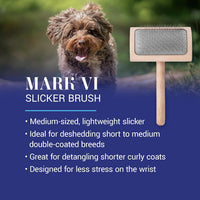 Chris Christensen Mark I Slicker Brush for Dogs - Mark VI Medium Curved Back - image 2
