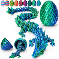 TBOLINE 12" 3D Printed Dragon Egg - Laser Green
