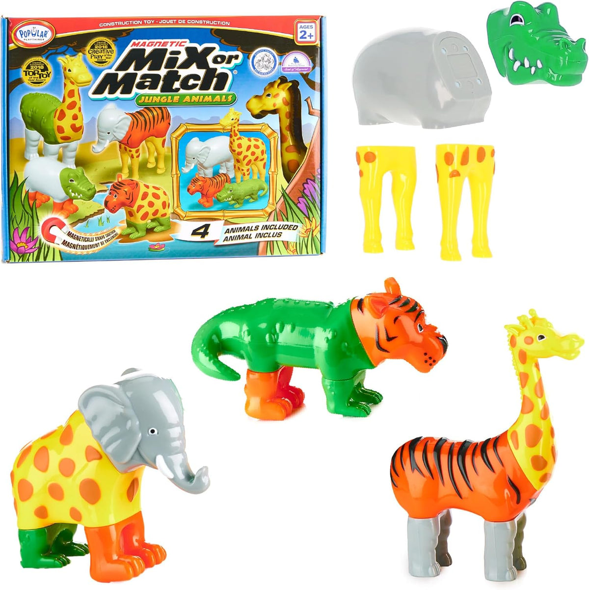 Popular Playthings Magnetic Mix or Match Animals – Fun for Kids & Family