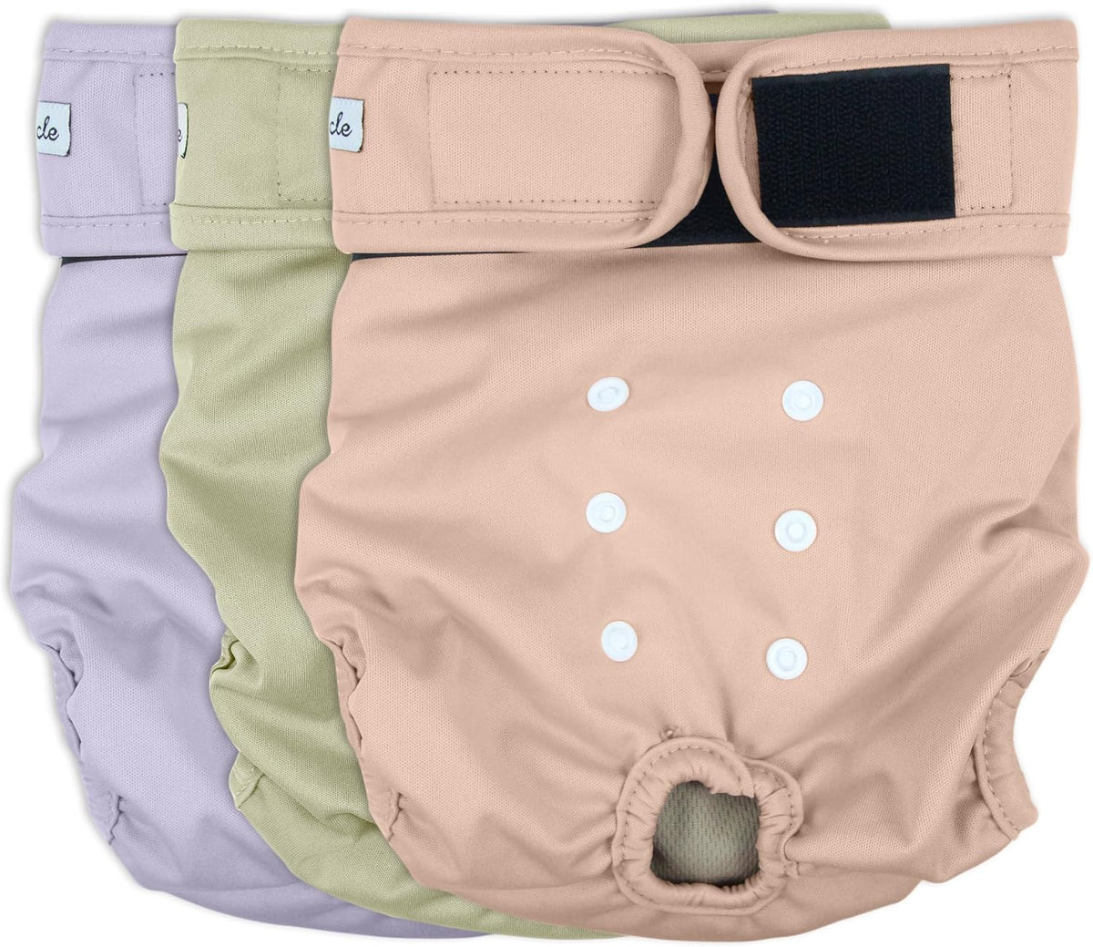 Washable Female Dog Diapers - Medium (12"-15"Waist） / Morandi-2