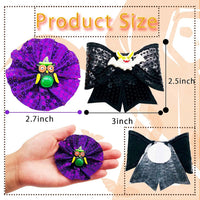 PET SHOW Holiday Dog Bowties Flowers for Small Dogs Slide on Collar – Essentials for Dogs - Halloween-4pcs - image 3