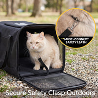 Conlun Cat Carrier Soft-Sided Pets Travel Carriers up to 15 Lbs - Green / 19.6"L x 12.6"W x 2.5"H - image 4
