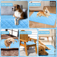 Dog Cooling Mat, Premium Lightweight Pet Cooling Blanket Bed Cover for Dogs, Cat, Puppies | Ice - X-Large / Dark blue - image 3