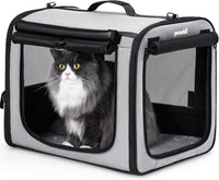 Dog Car Carrier Light Weight 24×17.7×20.5in - Gray / 19.7"L x 14.8"W x 16.9"H