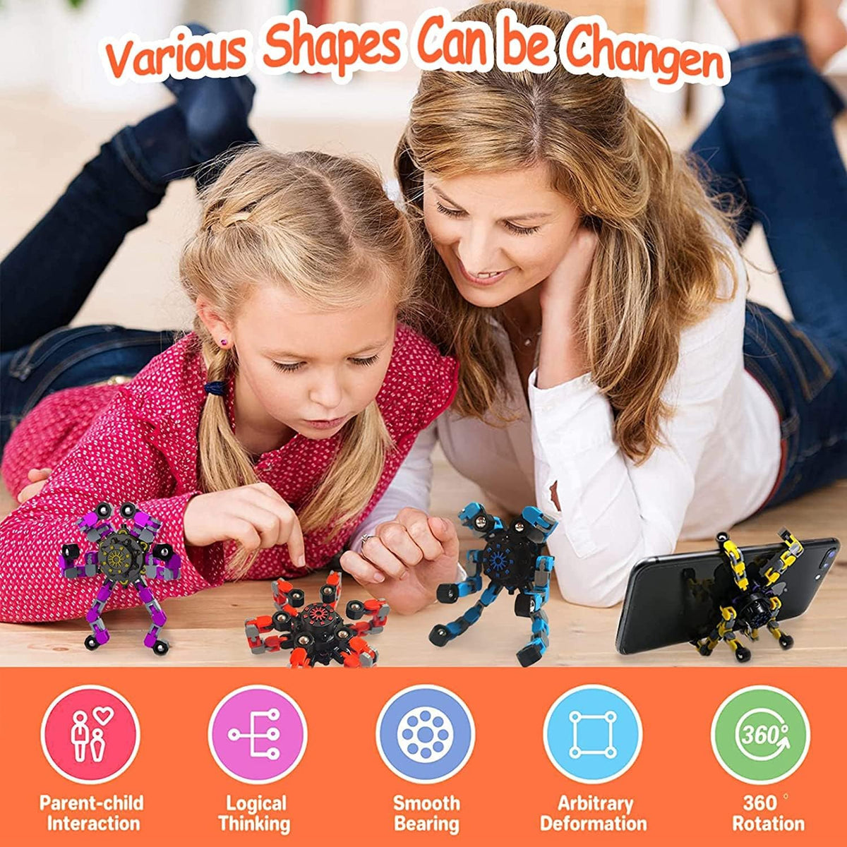 12 Pack Funny Sensory Fidget Toys - Multicolor - 12pcs - image 2