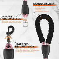 Double Dog Leash, No Tangle, Detachable360° Swivel - Pink / S (8-45 lbs) - image 3