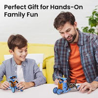 Sillbird 12-in-1 Solar Robot Building Kit STEM Gift for Boys Ages 8-13 – Fun for Kids & Family - Orange Blue - image 2