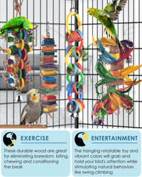 Bissap 2 PCS Bird Chew Toys - 4 PCS - image 4