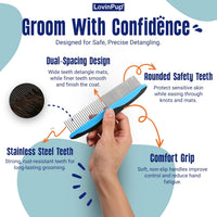 Pet Mat Remover, Professional Dematting Comb for Dogs and Cats - Comb - image 3