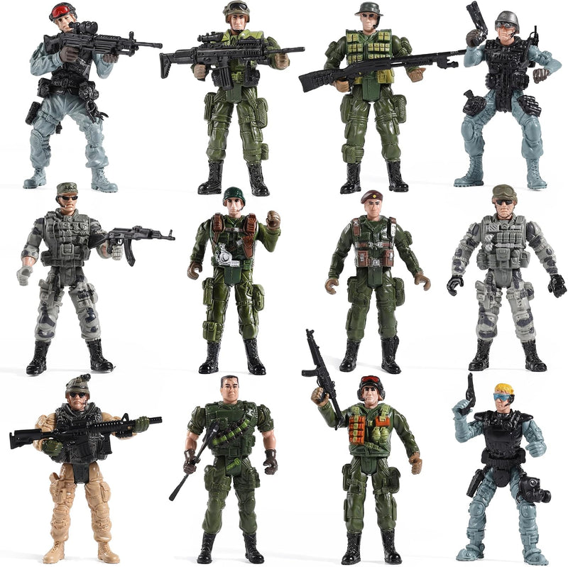 Mr.River US Army Men and SWAT Team Toy Soldiers Action Figures