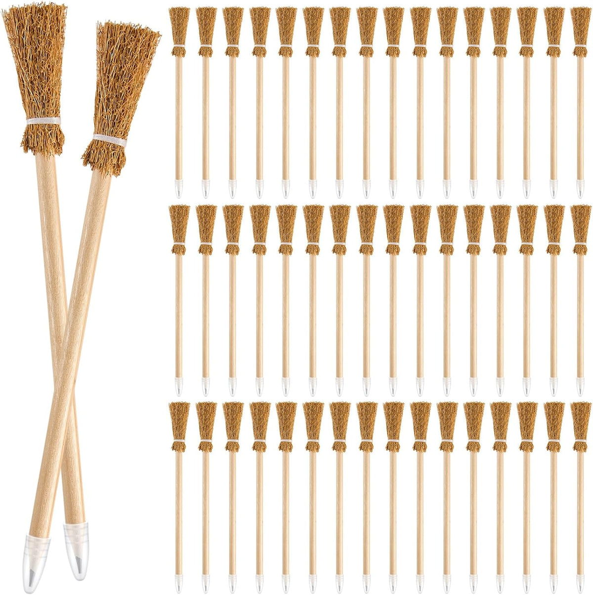 Zonon 12 witch broom pencils for Halloween party favors
