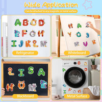 Auzesto 48 magnetic letters and numbers shaped like animals, fruits and vegetables - view 8
