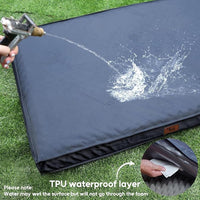Outdoor Dog Bed for Medium Dogs, Waterproof Dog Crate Bed for Puppy Beds, Orthopedic Egg Crate Foam Pet Bed with Washable and Removable Oxford Cover, Navy