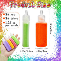 Panxxsen 24PCS Colored Art Sand Kit - 24 PCS - image 2
