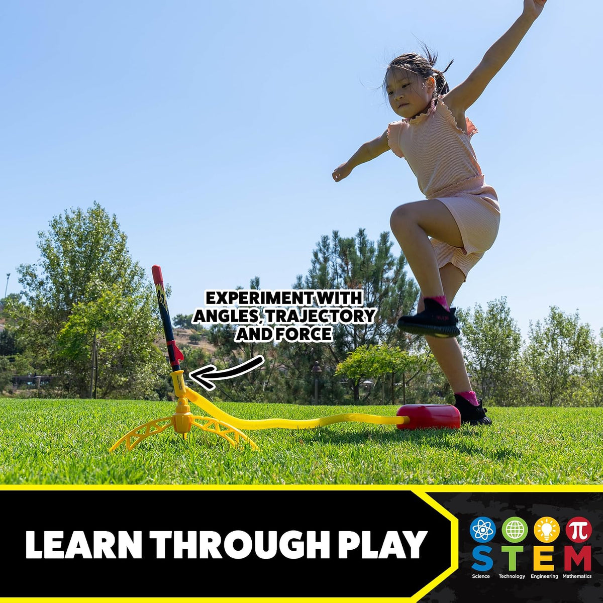 Stomp Rocket X-Treme launcher with adjustable stand and six rockets - view 5