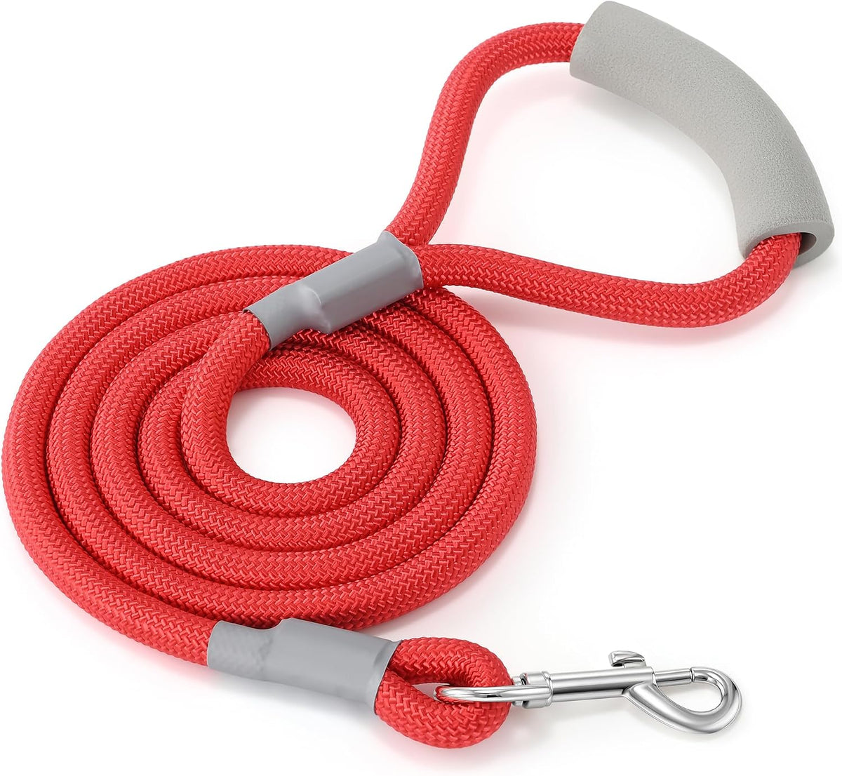 Mile High Life Dog Leash, with Padded Handle - Red / 6 Feet