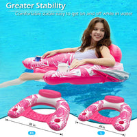 Jasonwell Pool Float with Canopy - Rose / Large - image 3