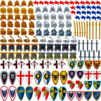 Miutrue Medieval Knight Weapons Pack Accessories Set Building Block