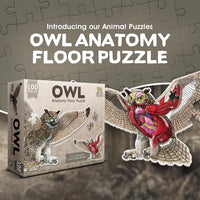 Genius Games shark anatomy floor puzzle showing a great white shark and its anatomy - view 10