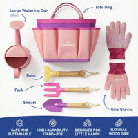 Gardening Set, Tool Kit, for Kids, STEM, Includes Tote Bag - Princess Pink - image 3