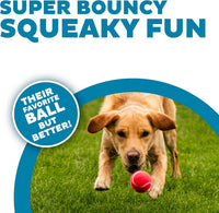 Outward Hound Squeaker Ballz Tennis Ball Dog Toy, 2.5", 4‑Pack - Multi Squeaker Balls / Medium / 4-Pack - image 2