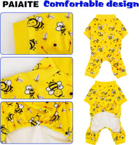 Dog Pajamas Onesie: Comfortable Four-Legged Apparel for Small - Yellow Cute Little Bee / XL-(21~27lb) | Chest(~21.5") - image 2